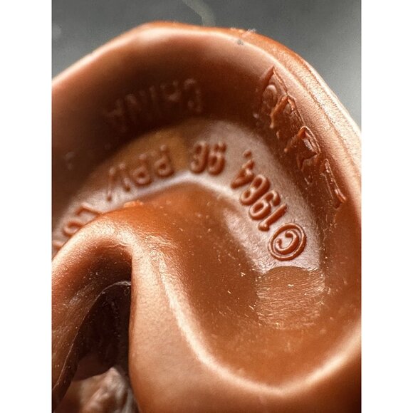 Vintage 1984 LGT Pound Puppies Dog PVC Figure Cake Topper Tonka 1980s Brown - Picture 8 of 9